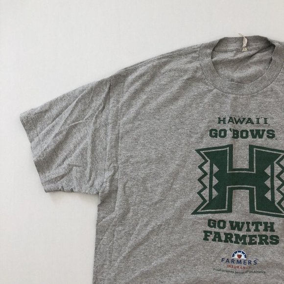 University Of Hawaii Shirt Adult XL Gray Short Sleeve Stretch Shirt Size XL Men - Picture 5 of 13